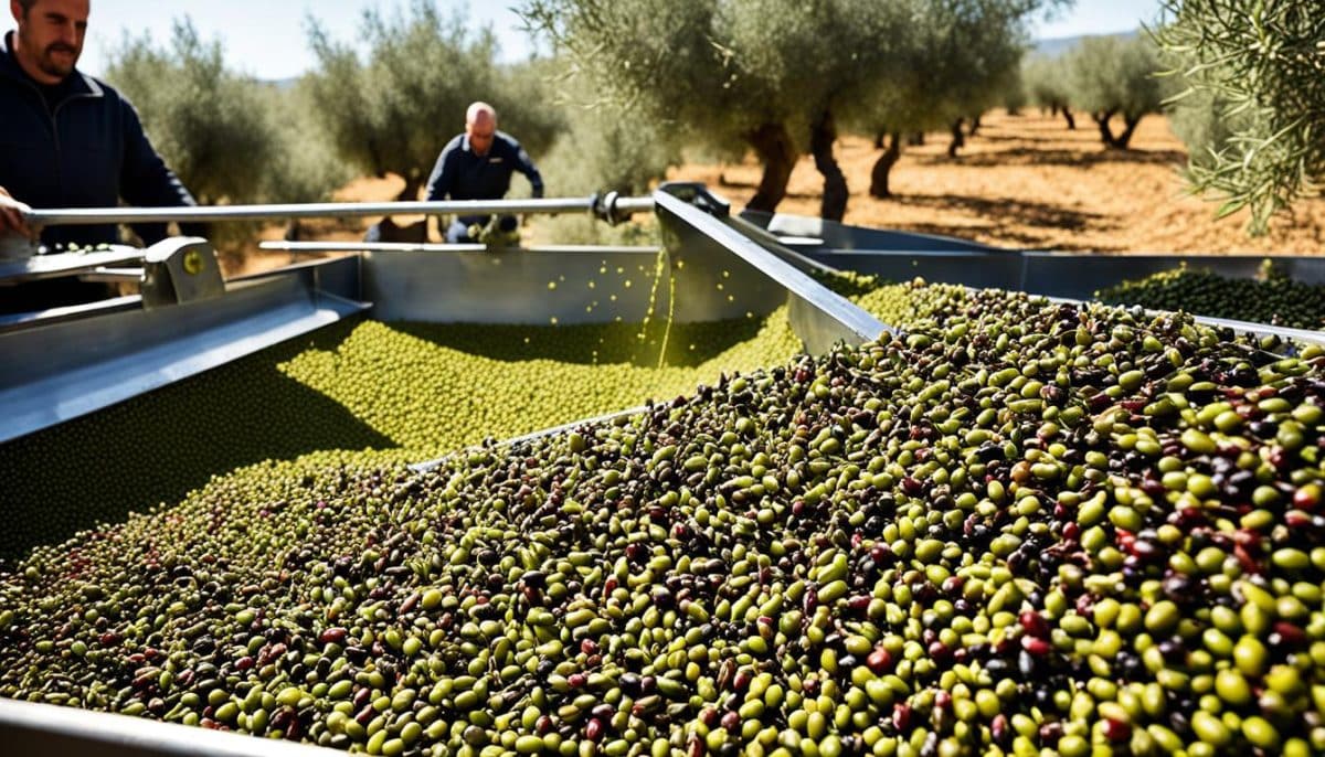 Proceso de obtención del aceite de oliva